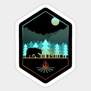 A wild campfire Sticker